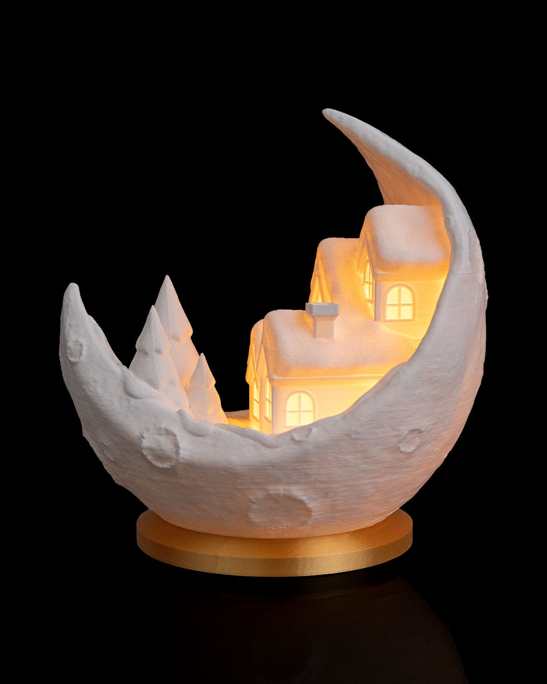 Village on the Moon - Satul de pe Lună, Decorațiune Luminoasă 3D