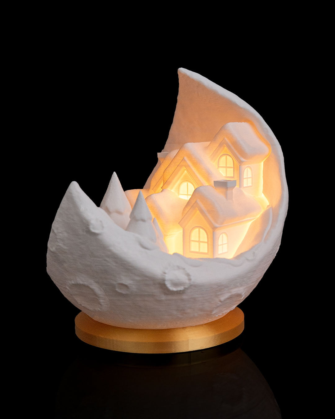 Village on the Moon - Satul de pe Lună, Decorațiune Luminoasă 3D