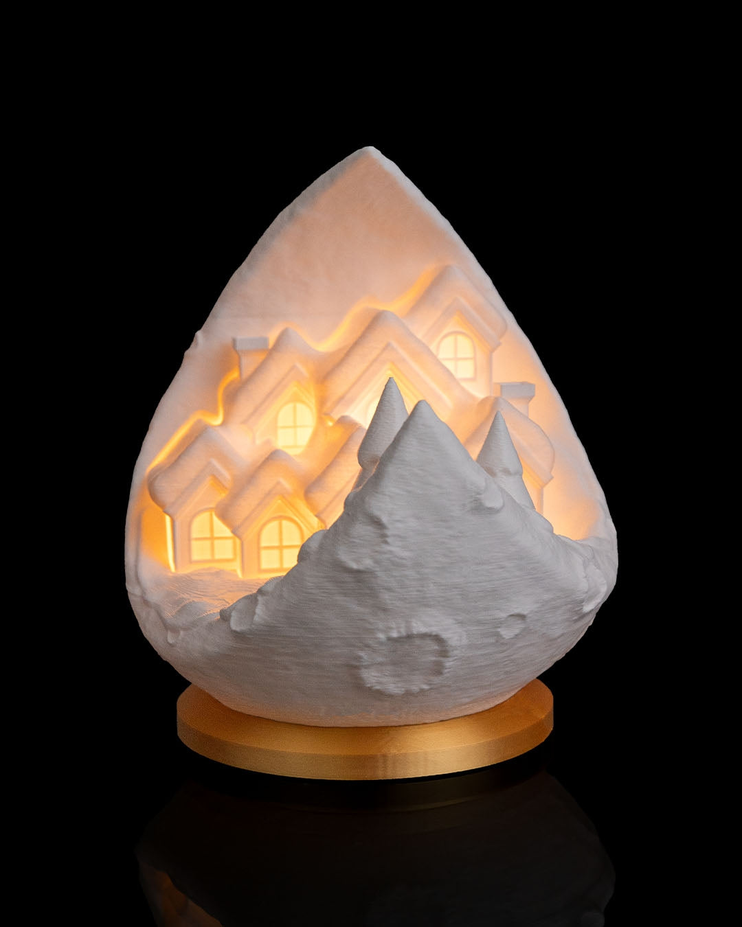 Village on the Moon - Satul de pe Lună, Decorațiune Luminoasă 3D