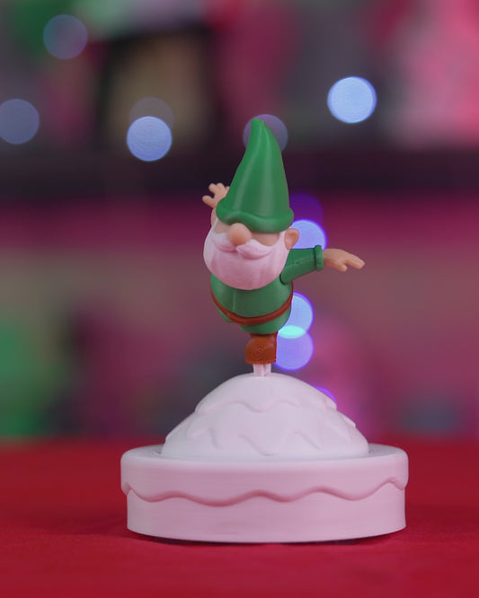 Figurină Gnom Patinator "Let It Gnome"
